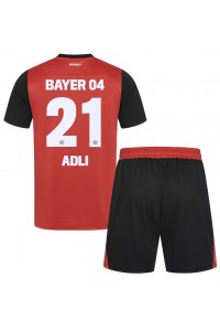 Bayer Leverkusen Amine Adli #21 Babytruitje Thuis tenue Kind 2024-25 Korte Mouw (+ Korte broeken)